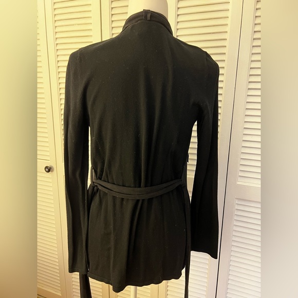 BCBG long suede sweater with tie - Picture 3 of 3